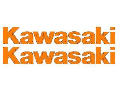Kawasaki Orange 8 Racing race decals sticker decal stock logos logo 