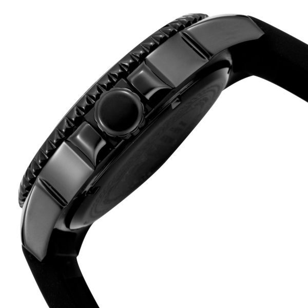   Pro Diver Swiss Black Polyurethane Luminary Collection Watch  