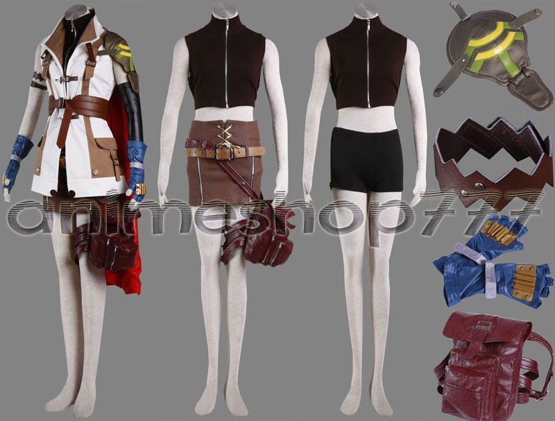  Final Fantasy XIII Lightning Cosplay Costume Tailored 