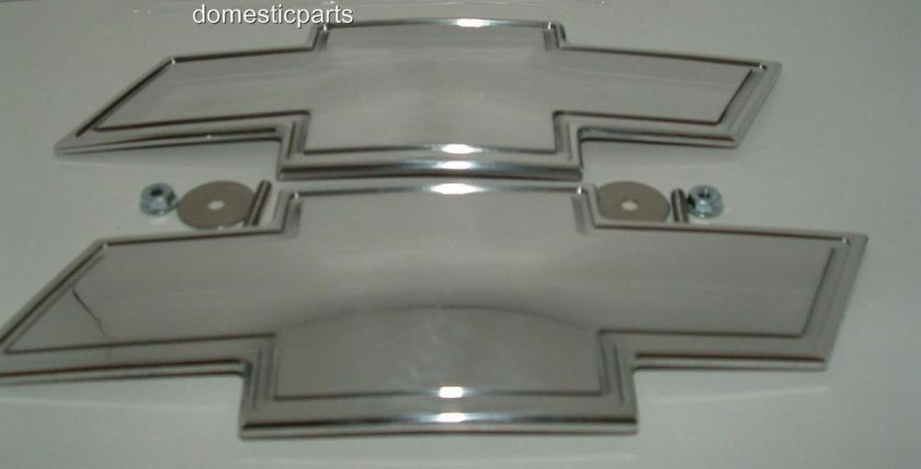 2007 2011 CHEVROLET AVALANCHE WITH BORDER POLISHED FRONT & REAR BOWTIE 