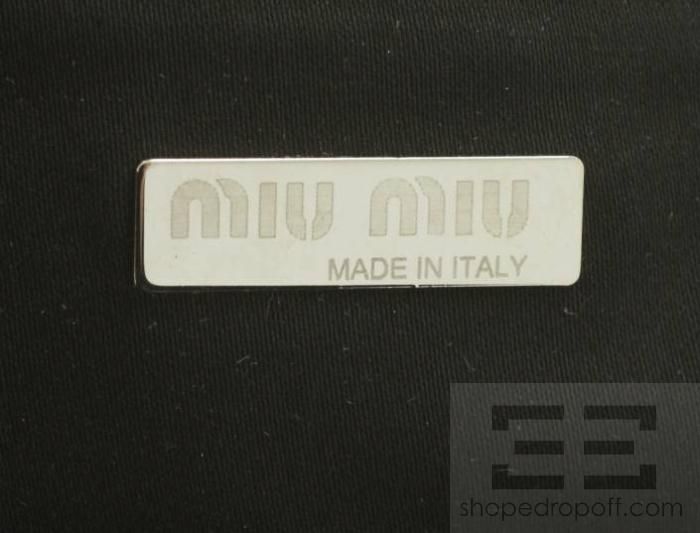 Miu Miu Black Patent Leather Handbag  