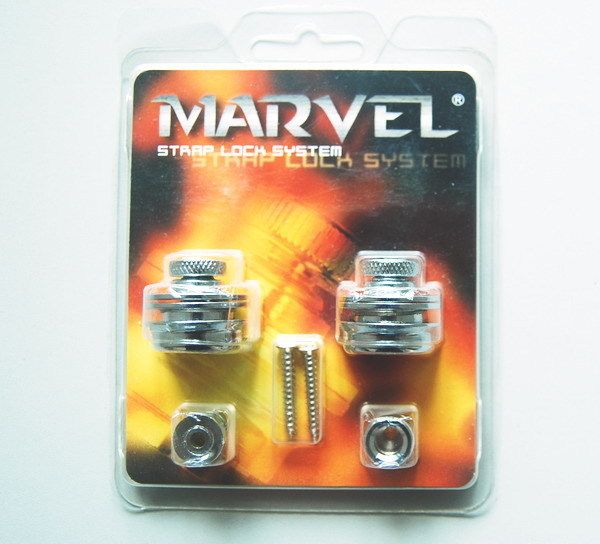 Marvel Chrome Strap Lock System Button   Easy to Use  