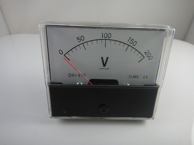 Analog Volt Voltage Voltmeter Panel Meter AC 0 200V  