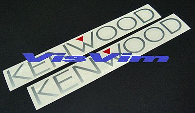 Kenwood Decal Sticker Car Audio Ice Speaker  