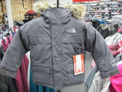 NEW BOYS NORTH FACE MCMURDO PARKA AQFZ044 GREY  