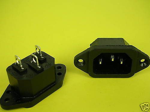 120v 230v Receptacle IEC AC Power PCB Panel Socket,9B  