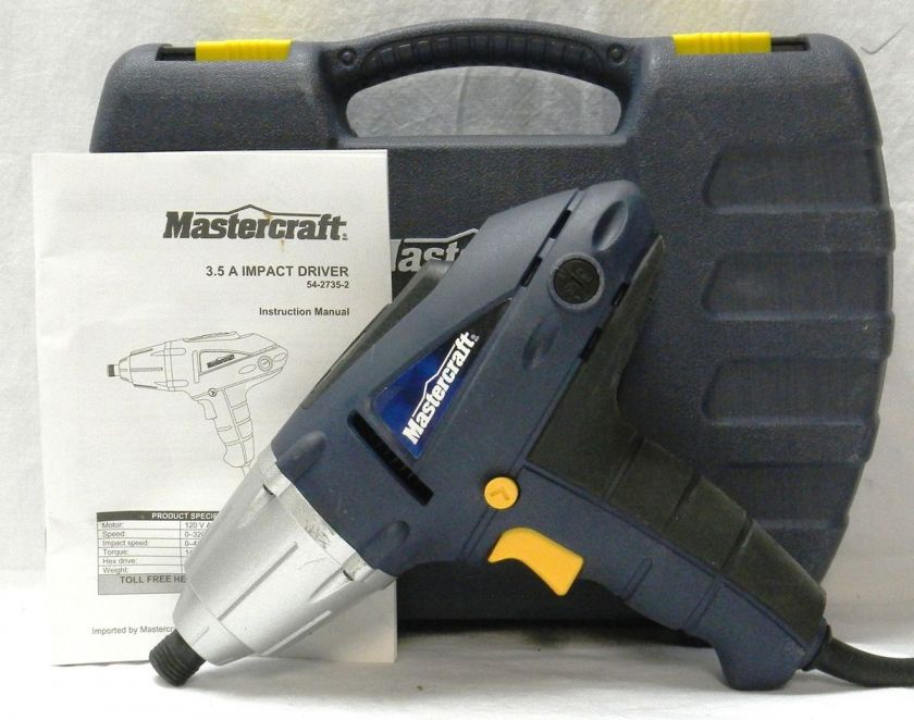 Mastercraft 3.5 Amp 1/4 Impact Driver 54 2735 2  