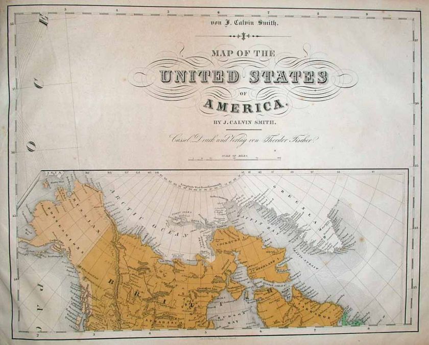   Smith UNITED STATES 16 Folio Map Sheets, Forming Giant Wall Map  