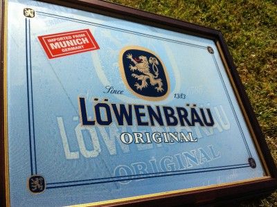 Lowenbrau Beer RARE Promotional Bar Mirror Sign NEW  