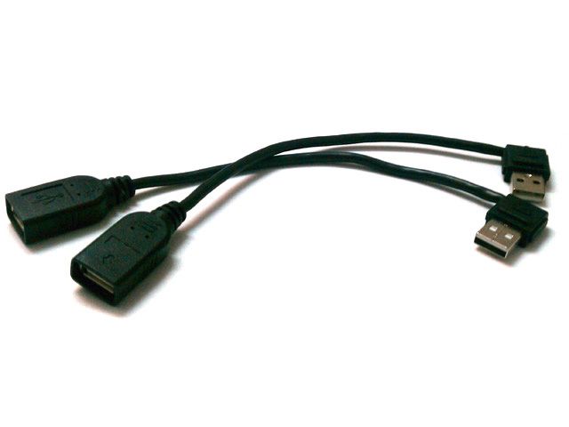 USB right & left Angled male to Female extension cable  