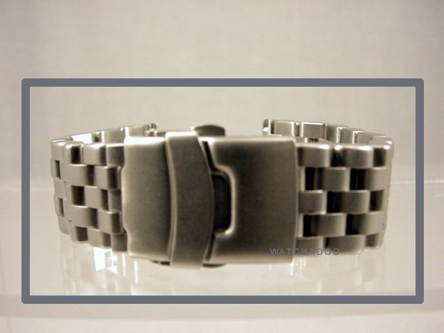 Example of a similar sand bead blasted 20mm bracelet fitted on an 