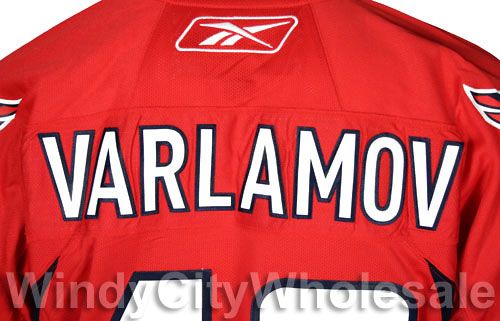 CAPITALS SEMYON VARLAMOV PREMIER JERSEY NHL NEW SEWN S  