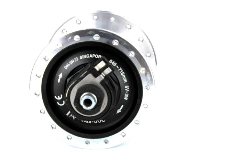 SHIMANO DYNAMO DH 3N72 Front Hub 36H Hole 6 Volt 3.0 Watt Silver QR 