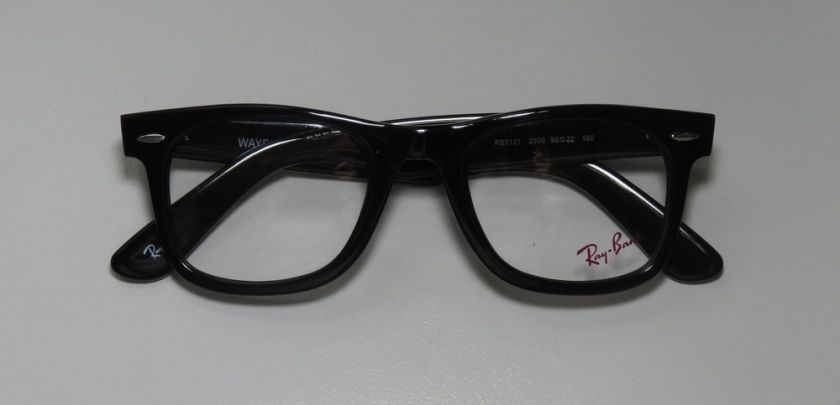 NEW RAY BAN 5121 50 22 150 BLACK WAYFARER EYEGLASSES/GLASSES/FRAMES 