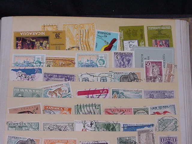 WORLDWIDE COLLECTION N STOCK BOOK NICE STAMP VARIETY EARLY MID 