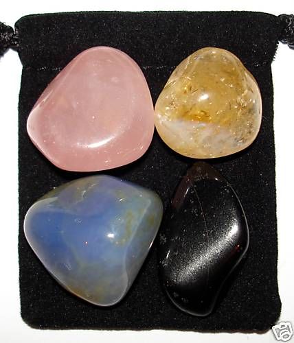 ALZHEIMERS / DEMENTIA Tumbled Crystal Healing Set +  