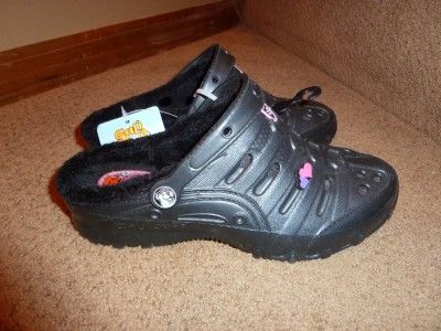 NWOB Skechers Cali Gear Darling Girls Fur Clogs sz 2 4  