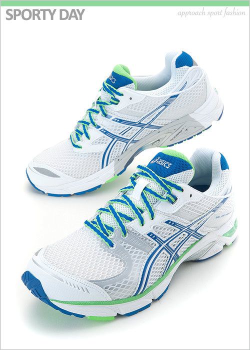    DS TRAINER 17 Running Shoes White, Blue, Neon Green T212N 0147 #G22