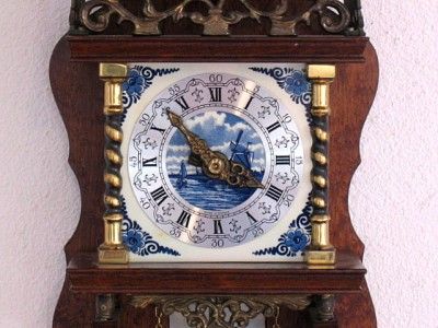 Vintage FRANZ HERMLE Zaandam Atlas Chime Clock 125 780 31cm Movement W 