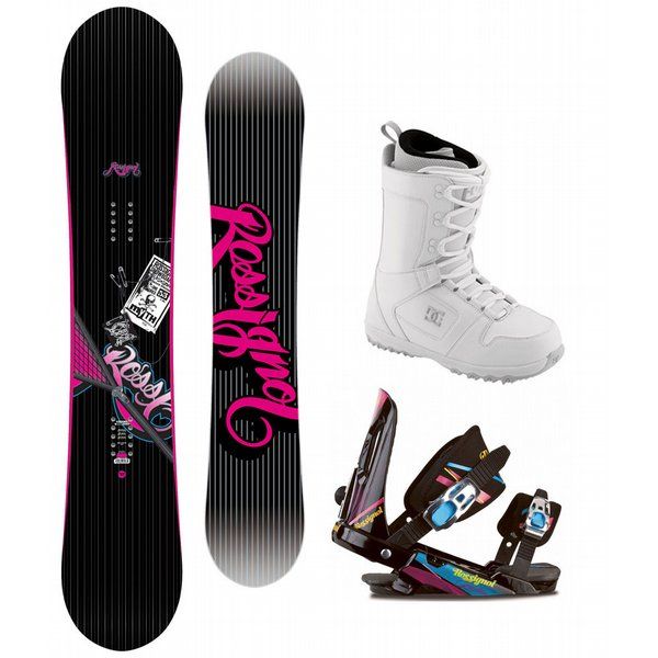 Rossignol Myth 143 Womens Snowboard + Rossignol Justice Bindings + DC 