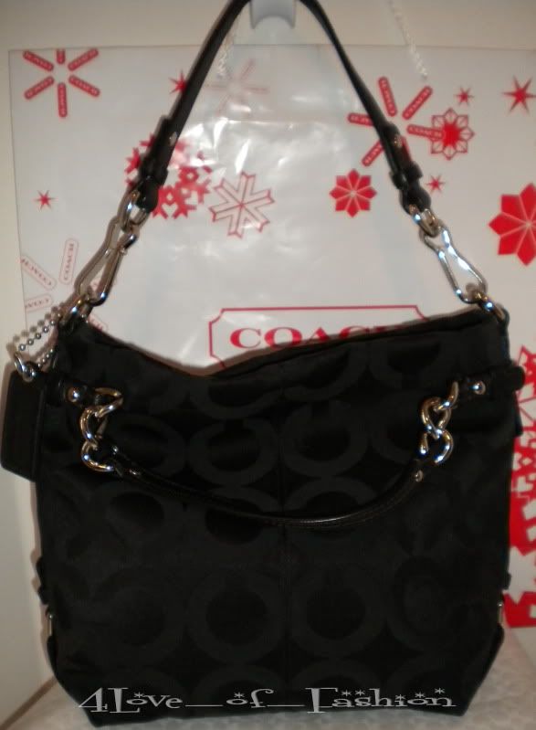 Coach SATEEN OP ART BROOKE HOBO 14147 SV/Blacki  