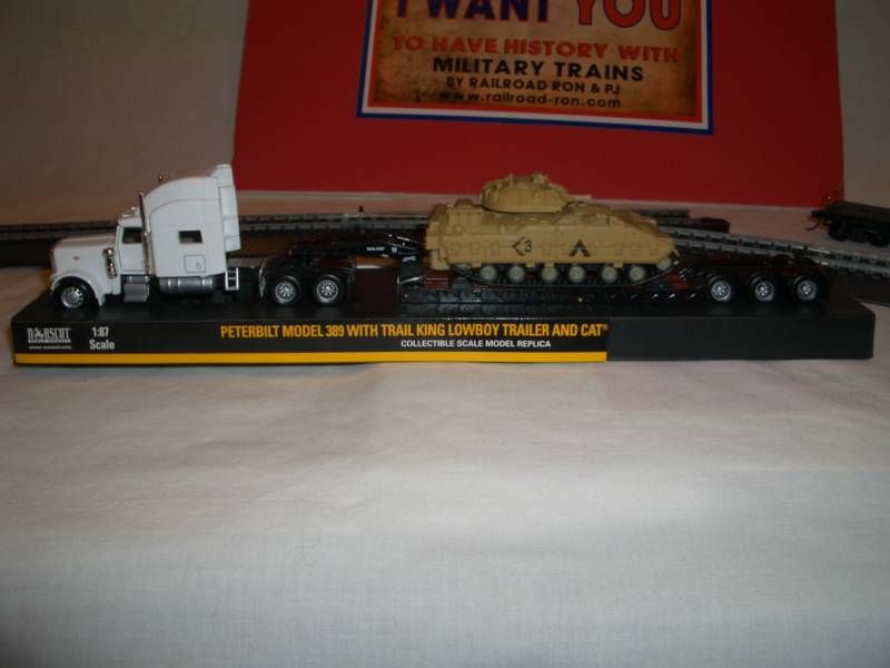 Trail King Trailer with US ARMY Tank M3 Bradley