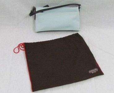 COACH Womens Clutch Purse Tiffany Blue & Dust Bag  