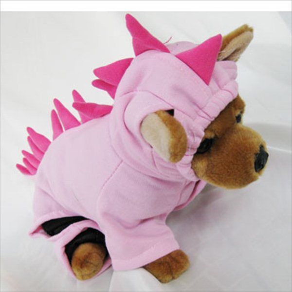Dinosaur Pink Costume pet dog clothes APPAREL Chihuahua  