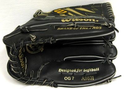 WILSON A9831 OPTIMA GOLD SERIES SOFTBALL GLOVE 13  