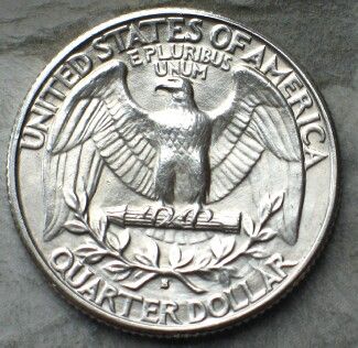 1932 S WASHINGTON SILVER QUARTER GEM BU  