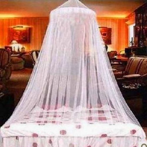 Elegant Lace Bed Canopy Mosquito Net White New  