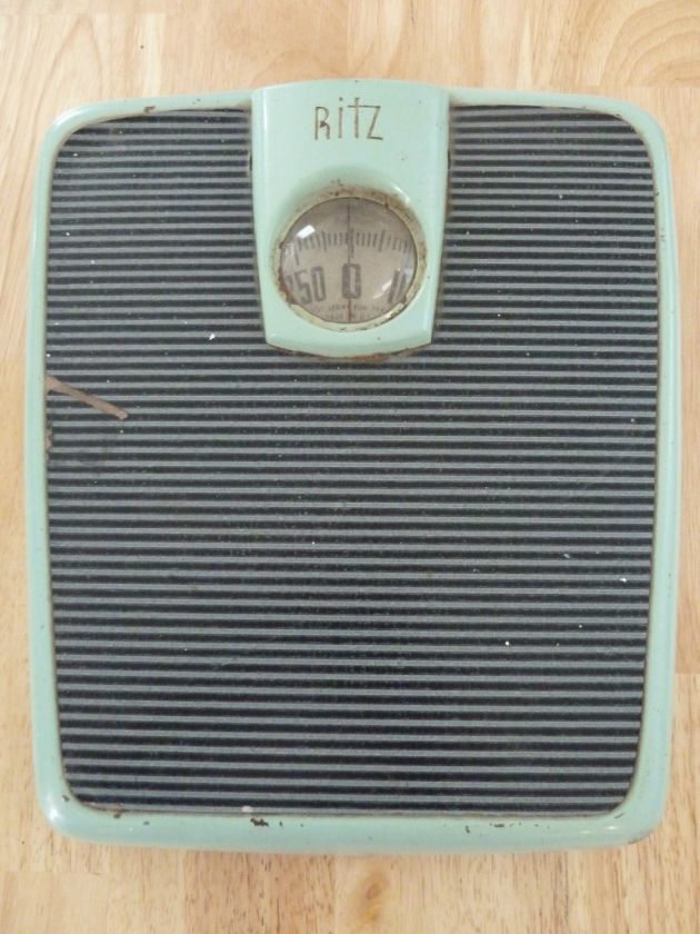 Ritz Vintage Bathroom Scale 1950s Color Light Mint  