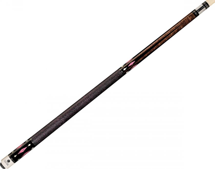 Lucasi LL30 Birdseye/Pink Diamonds Lady Pool Cue & CASE  