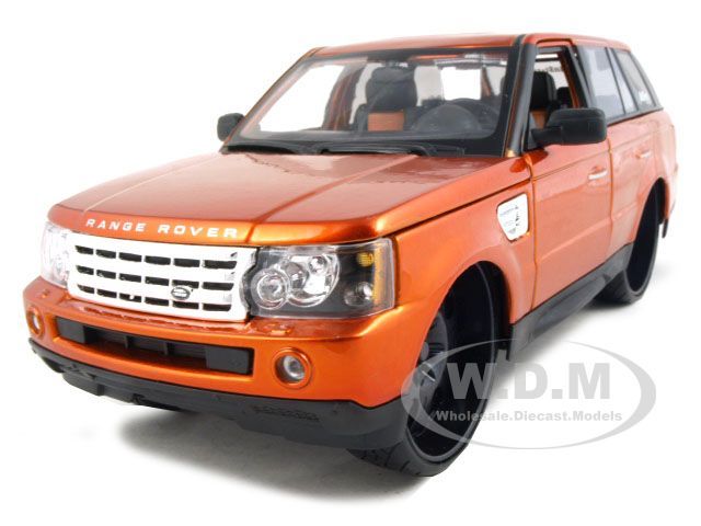 RANGE ROVER SPORT CUSTOM ORANGE 118 DIECASTMODEL CAR  