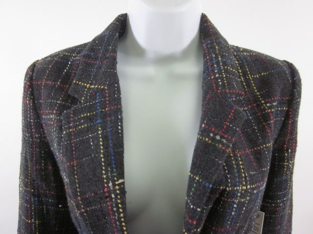 NWT BB DAKOTA Gray Multi Colored Print Blazer Sz 6 $100  