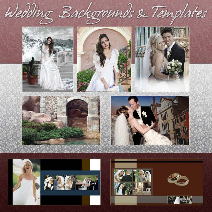   / 15 Wedding Drag & Drop Psd Templates / Bonus 50 Edges Frames