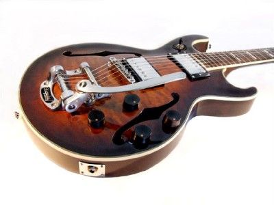 Hutchins Electric Guitar Semi Hollow Prince II Bigsby  