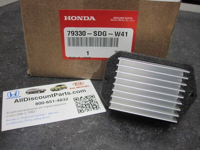 HONDA ODYSSEY FRONT BLOWER MOTOR RESISTOR TRANSISTOR  