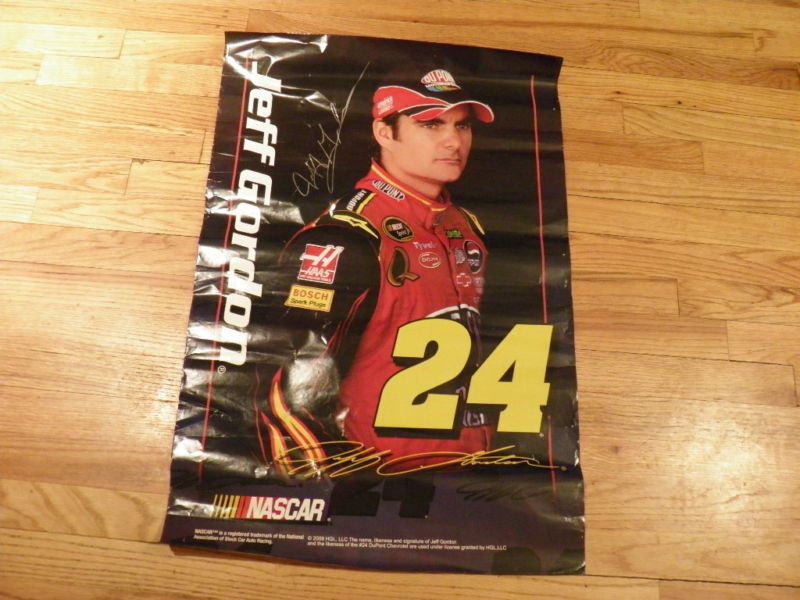 Jeff Gordon SIGNED Nascar Poster  