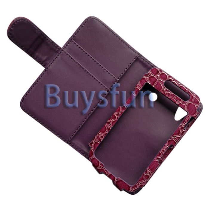   Wallet Leather Case w/ Card slots For Samsung Galaxy Ace S5830  