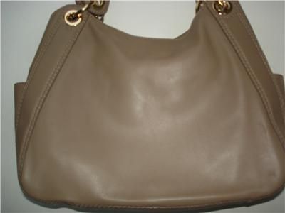 New Michael Kors LUDLOW Bag Tote Dark Dune Leather NWT  