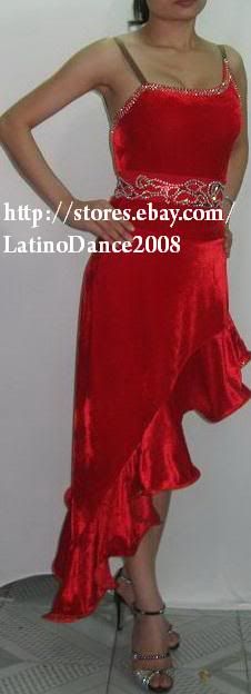 LATIN SALSA ICE SKATING DANCE COMPETITION DRESS M51  