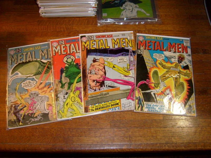 SHOWCASE #37, 38,39, 40, FIRST METAL MEN COMICS  