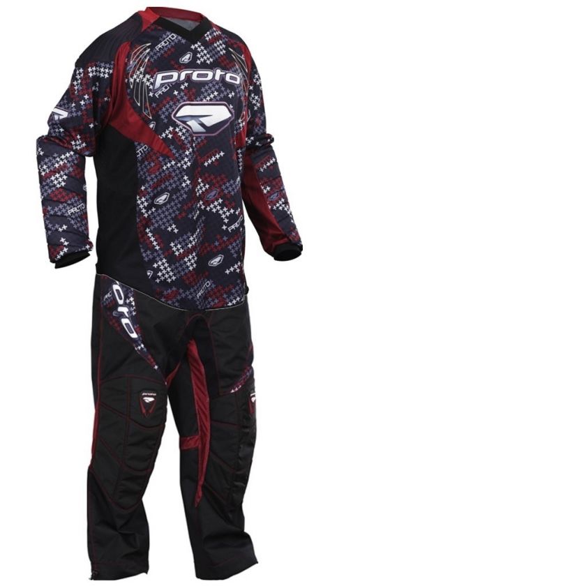 Proto 2010 Paintball Pants & Jersey Combo   Brick Red  