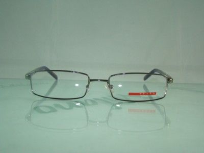 PRADA VPS 52A 5AV 101 GUNMETAL EYEGLASSES FRAME Size 52  