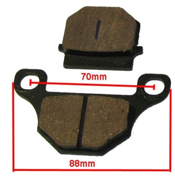 Ver #1 50cc 125cc Chinese ATV Brake Pads Set NST Mini Quad Part Roketa 