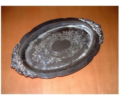 Wallace Baroque Silver Plate Tray #232  