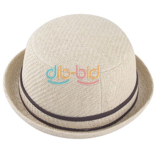 New Fashion Children Boy Girl Kid Fedora Straw Hat Cap Sunhat Beach 