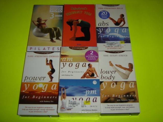 lot of 7 Yoga / Pilates Exercise Tapes VHS  