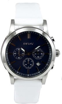 42mm blue dial with luminous accents quartz chronograph fast date 